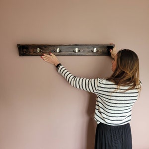 Garderobenleiste Bauernhaus Holzgarderobe Wandgarderobe