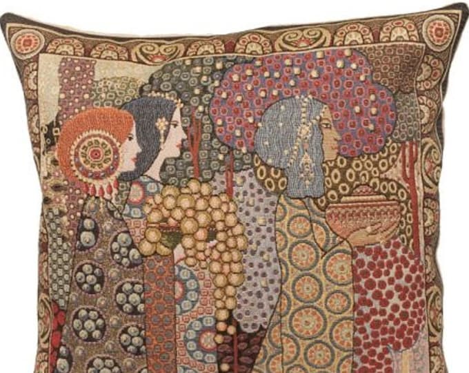 Aladin Aladdin Right Hand Side BELGIAN Belgium Jacquard WOVEN Hand Finished Tapestry Pillow Cushion Cover, 46cm x 46cm, 18" x 18"