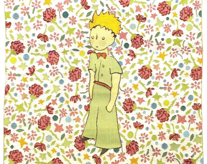 PETIT PRINCE Liberty Pattern, BELGIAN Jacquard Woven Hand Finished Tapestry Pillow Cushion Cover, 46cm x 46cm, 18" x 18"