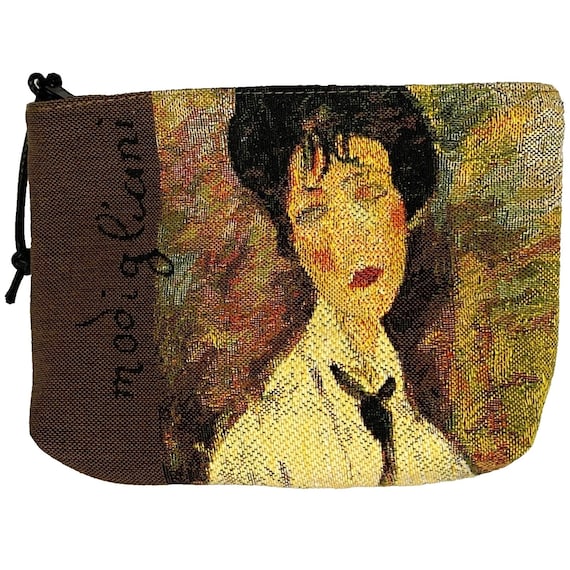 Modigliani Lady With the Black Tie TAPIZ BELGA Acabado a mano Trousse Monedero Bolsa Neceser Neceser 20CM X 15CM con cremallera Etsy Espana