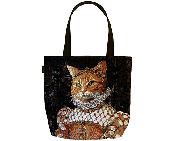 Cat Lovers BELGIAN TAPESTRY LARGE Heavy Duty Shopping Tote Bag 46cm X 46cm Ginger Cat Sisi Beautiful Quality With Lovely Detail Etsy Canada