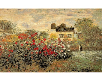 Claude MONET Maison Monet Monet's House Belgian Jacquard Woven Hand Finished Lined Tapestry Wall Hanging, Rod Sleeve, 142cm x 91cm 56" x 36"