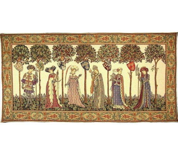 LA MANTA 52" 132cm Highest Quality Belgian Woven Hand Finished Tapestry Wall Hanging with Superb Detail, fully lined with rod sleeve