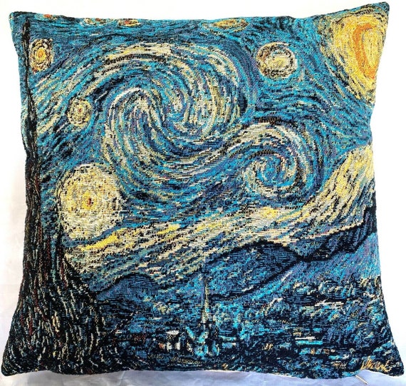 フィンセント・ファン・ゴッホ「星月夜」ベルギー製ジャカード織り手 