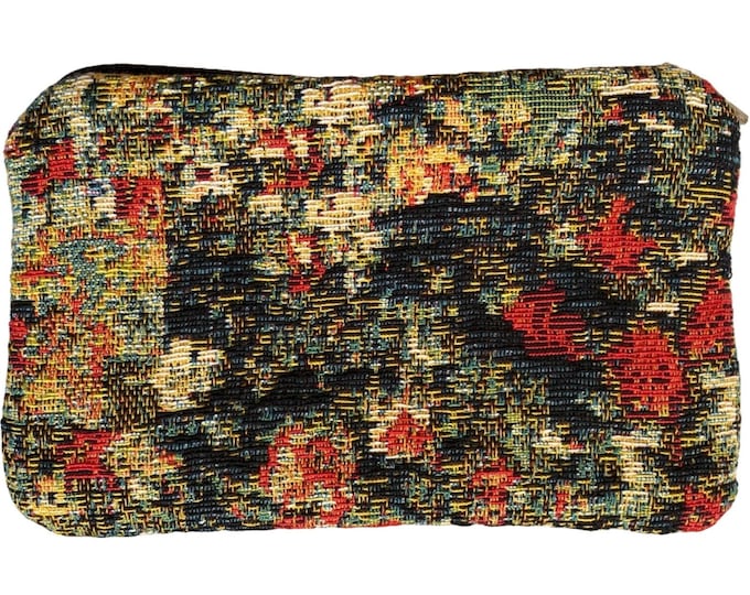Maison Monet, House of Monet Hand Finished BELGIAN TAPESTRY Purse Pouch Toiletry Cosmetics Bag 17cm x 11cm, fully lined with zip & pull