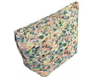 Avignon by Signac, Hand Finished BELGIAN TAPESTRY Tiffany Trousse Purse Pouch Toiletry Cosmetic Bag 23cm X 15cm X 8cm, fully lined with zip