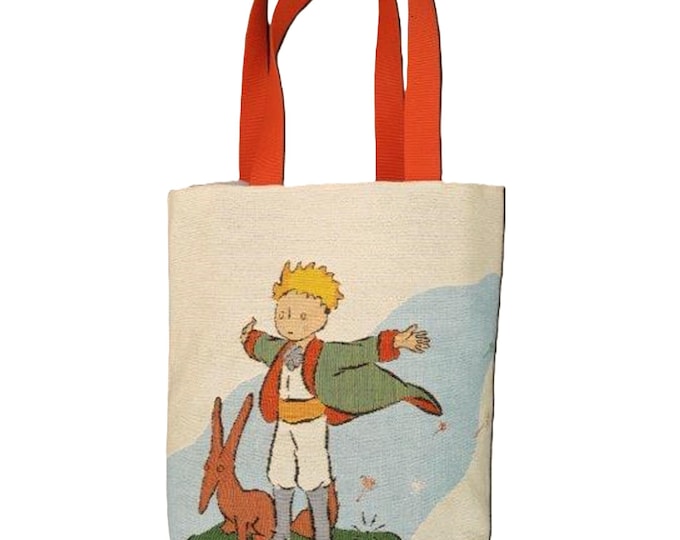 PETIT PRINCE & Renard Fox BELGIAN Tapestry Woven Hand Finished Tote Shoulder Bag Handbag, Fauve Fine Arts, 38cm x 34cm Excluding Handles