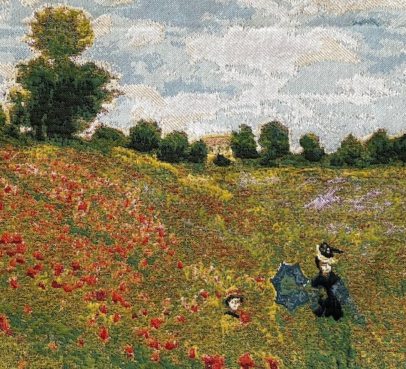 Tenture Murale Belge Claude Monet - Coquelicots (Poppy Fields) - 59x45 Cm (23x18 In) - Neuve