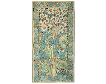 William MORRIS Woodpecker BELGIAN Jacquard WOVEN Hand Finished Tapestry Wall Hanging, 54" x 28" / 138cm x 71cm, Lined with Rod Sleeve