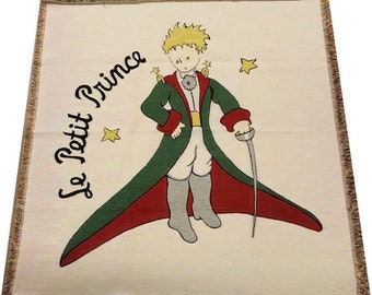 PETIT PRINCE Costume Belgian Jacquard Woven Hand Finished 150cm x 150cm Fringed TAPESTRY Table Chair Sofa Throw Bed Spread Occasional Cover