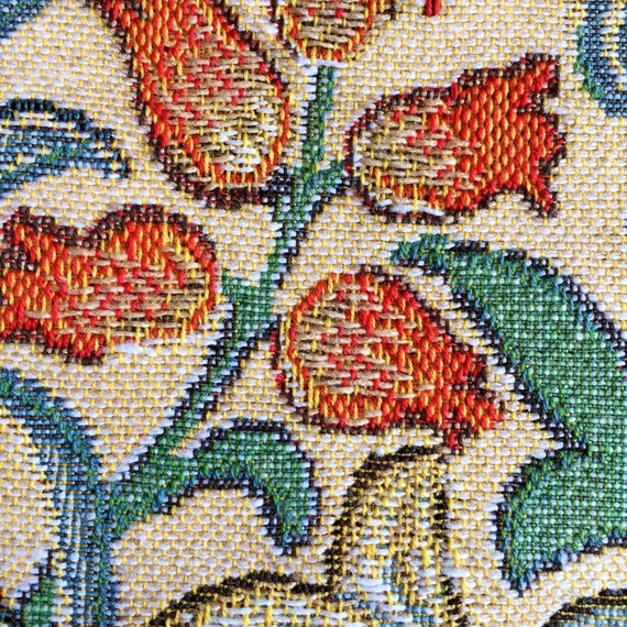 BELGIAN Tapestry Woven Hand Finished Large Tote Shoulder Bag