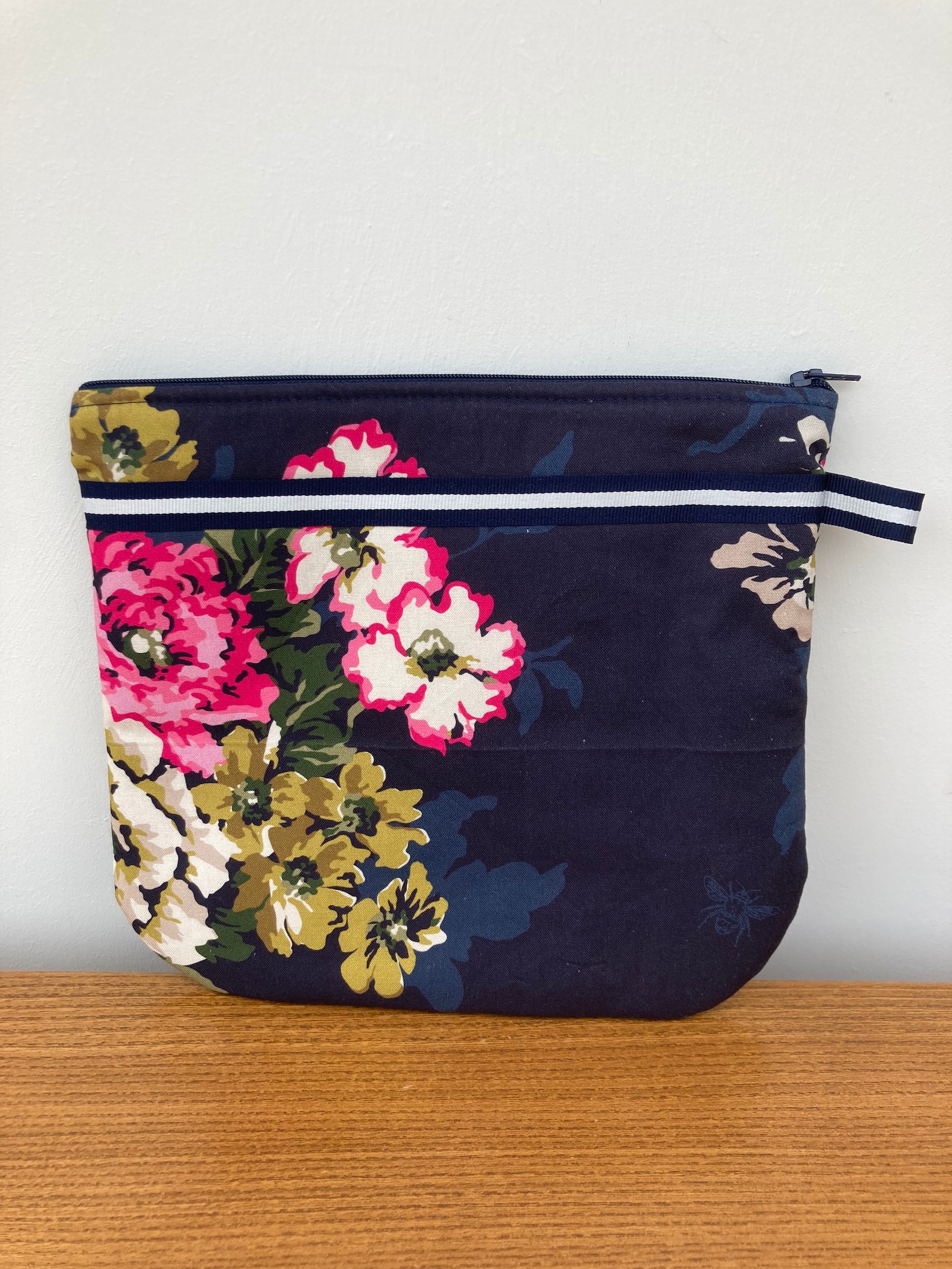 Floral make up bag cosmetics storage bag made from Joules Etsy
