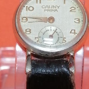 Vintage mechanical 1960s woman wristwatch Cauny Prima "La chaux-de-fonds" 15 Rubis Cal. ETA 2325 full serviced & Clean - gold plated case