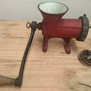 Spong Fleischmühle Mincer Handarbeit ALTdeutsch seit 1885 ALEXANDERWERK Nº 22 Gusseisen XX Century 6kg