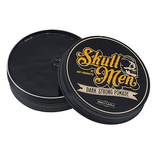 Heren Herenhaarwax Donker Sterk Pommade Zwarte afwerking omslag verbergt wit grijs haar * 100 ml - 3.38 fl oz * Pommade op waterbasis - vrij van parabenen