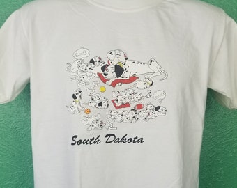 Vintage 101 Dalmatians South Dakota Disney Shirt Kids XL Adult Small