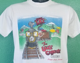 Vintage 80s the Loose Caboose Cripple Creek Casino Colorado Drunk