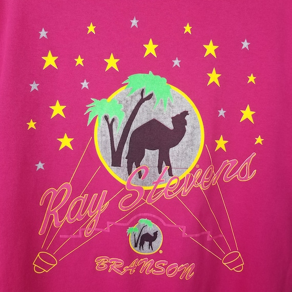 Vintage 90s Ray Stevens Branson Missouri Pink Oas… - image 2