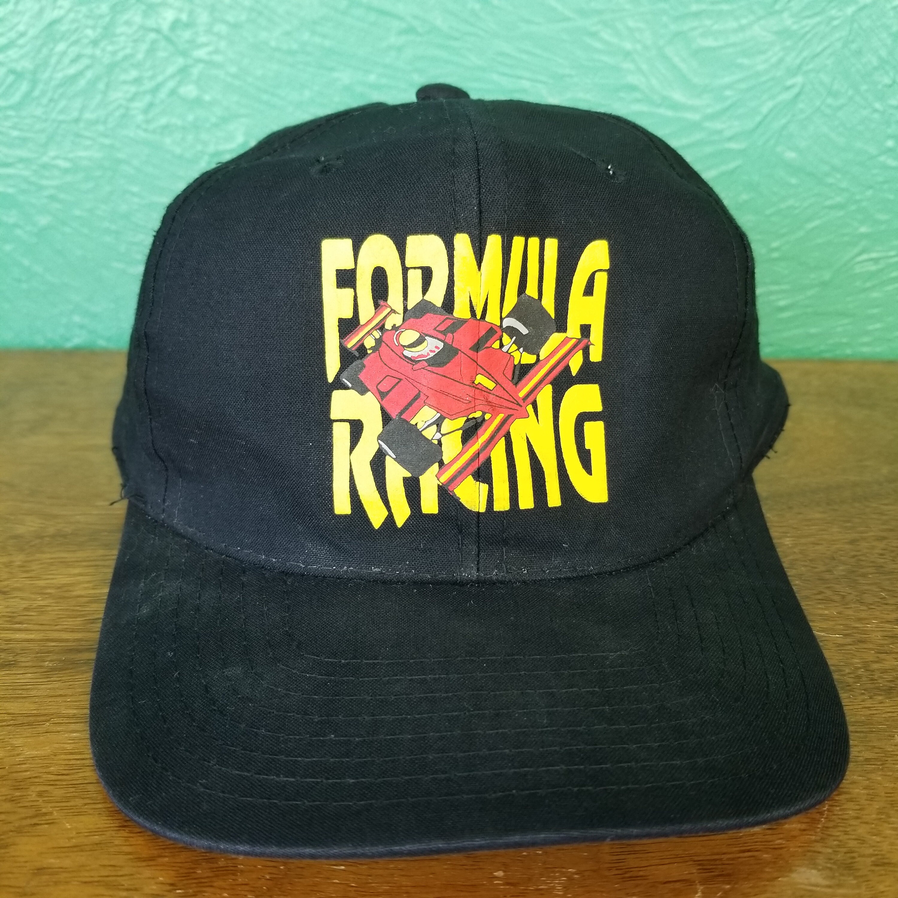Racing Black Snapback Hat 