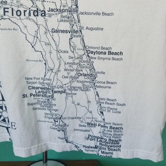 Vintage 90s Florida Map AOP all over print mega p… - image 6