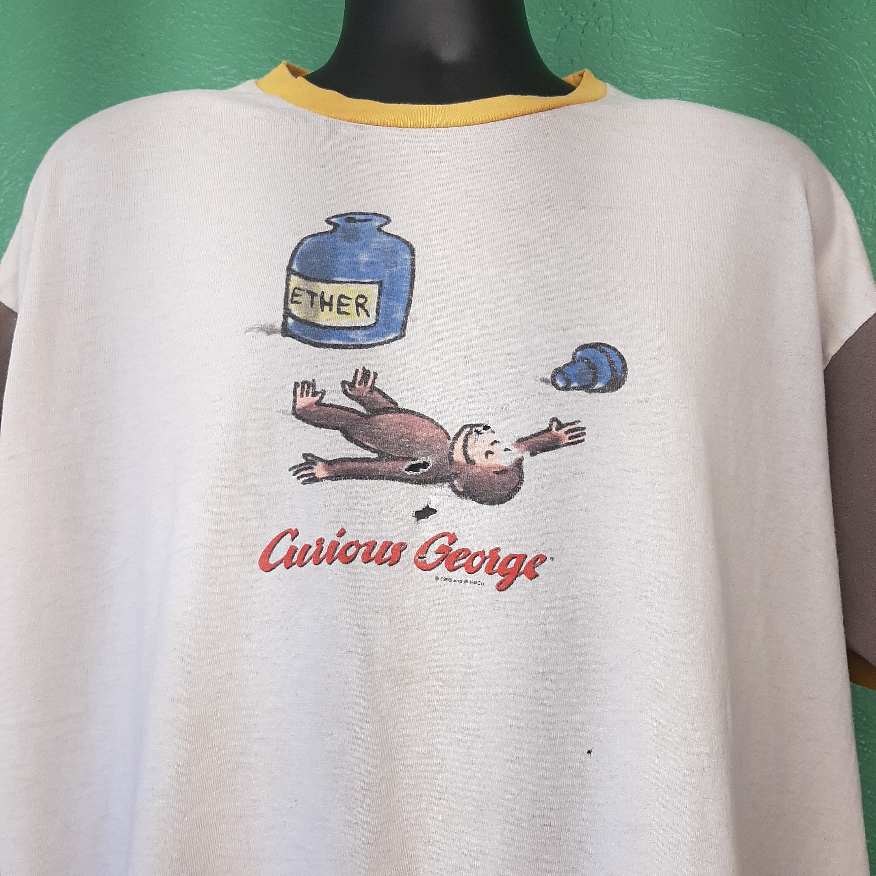 Vintage 90s Curious George Ether Ringer 