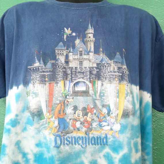 Vintage 90s Disneyland Tie Dye Shirt xl Castle Ti… - image 2