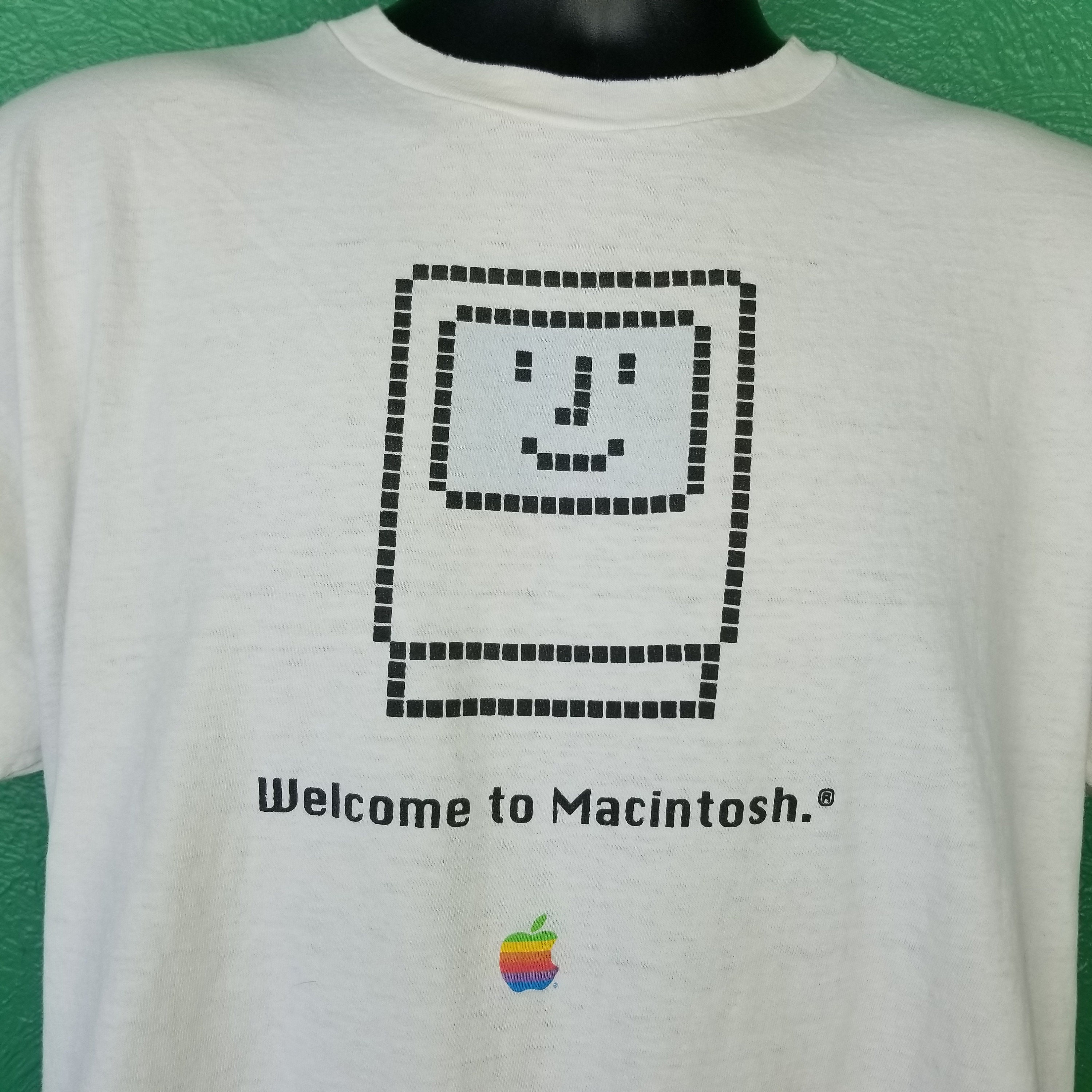 Vintage 90s Apple Welcome to Macintosh Computer PC Shirt Vintage 90s Apple Welcome to Macintosh Computer PC Shirt