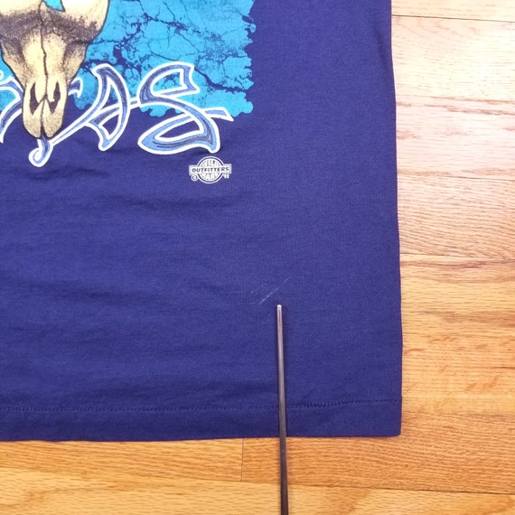 Vintage 90s Texas Print Single Stitch T-Shirt Grau XXL main image 1