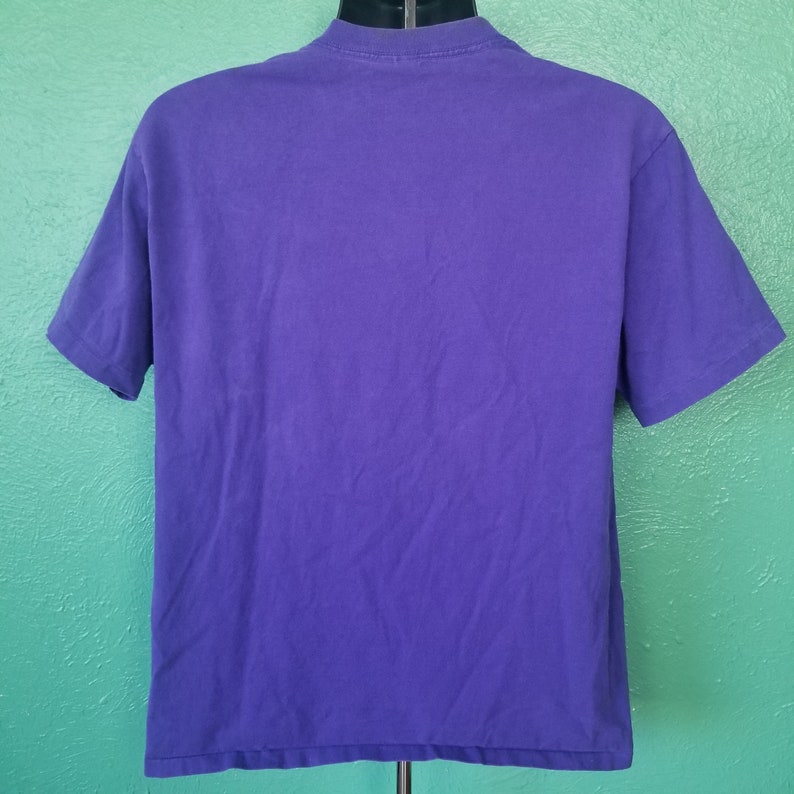 Vintage 90s Colorado Rockies Baseball Field Nut Meg 1992 Purple T Shirt Size Large L