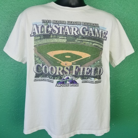 VTg 90s Starter Colorado Rockies Baseball Jersey Button Down Embroidered
