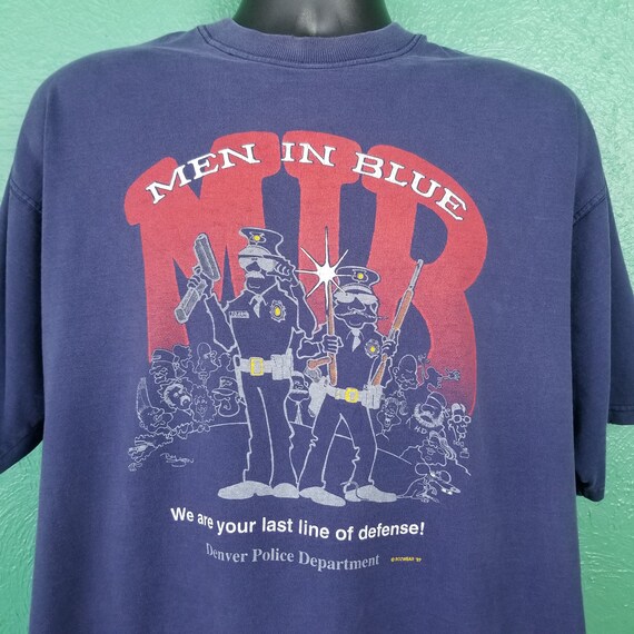 Vintage 90s MIB Men in Blue Cops Police Men in Black Parody Denver 