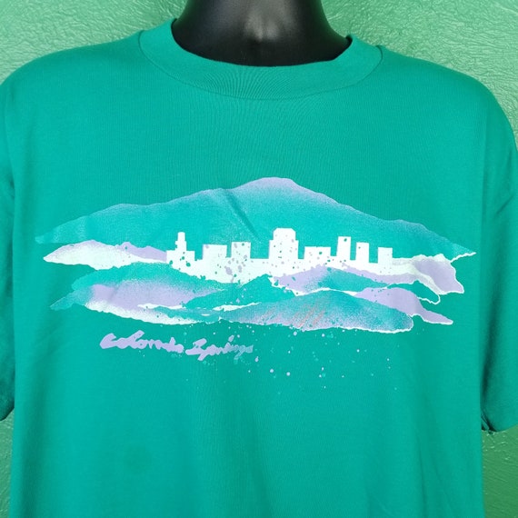 Vintage 80s Colorado Springs Skyline Colorado Shi… - image 1