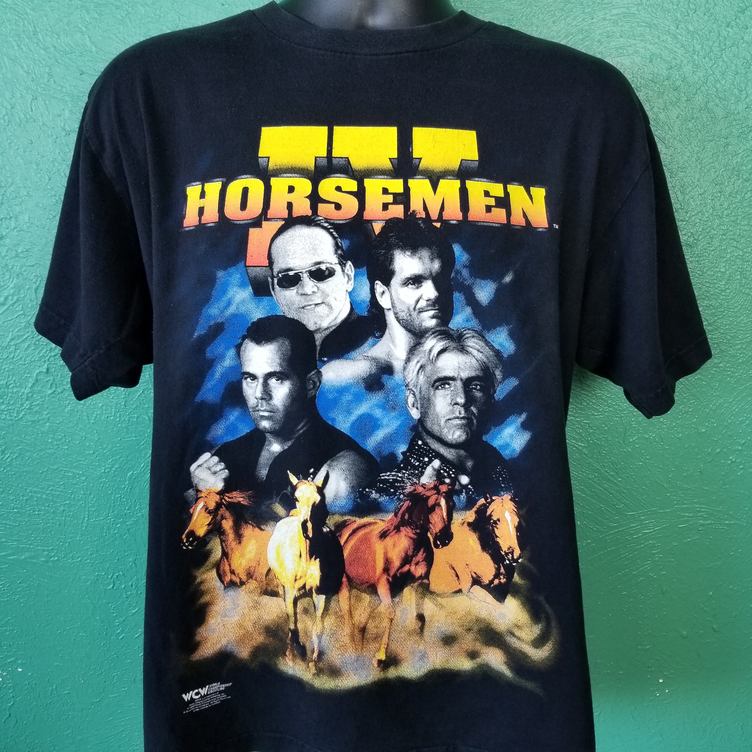 Vintage 90s WCW Wrestling IV Four Horsemen Ric Flair Arn Anderson 
