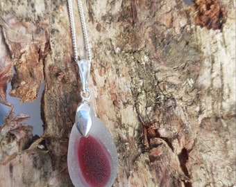 Necklace#Sterling Silver#Seaham#Sea Glass#Rare#Multi#