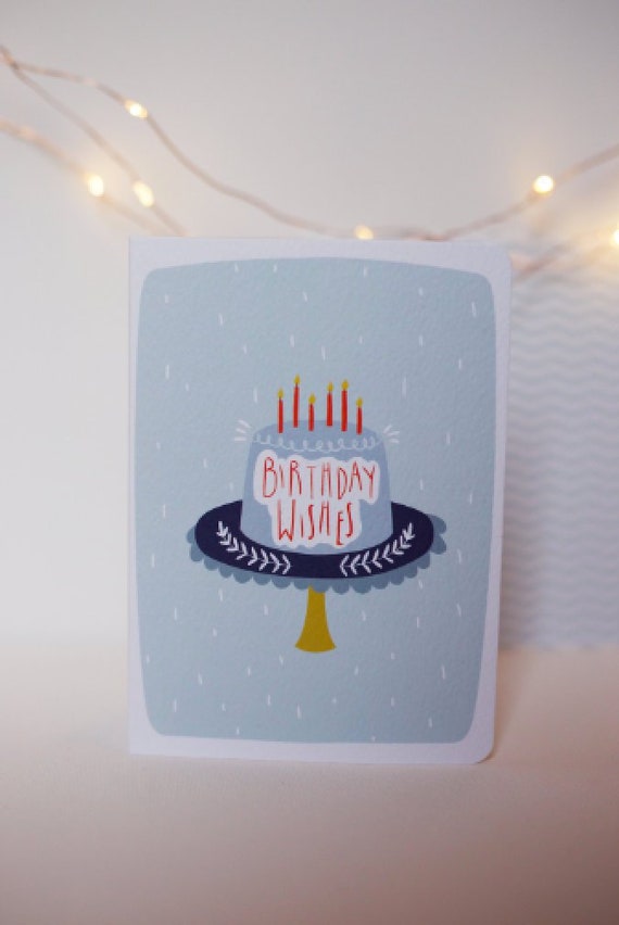 Birthday Wishes Quirky Greeting Card | Etsy