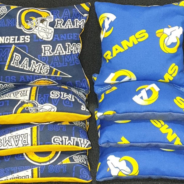 Set van 8 Los Angeles Rams Cornhole zitzakken GRATIS VERZENDING