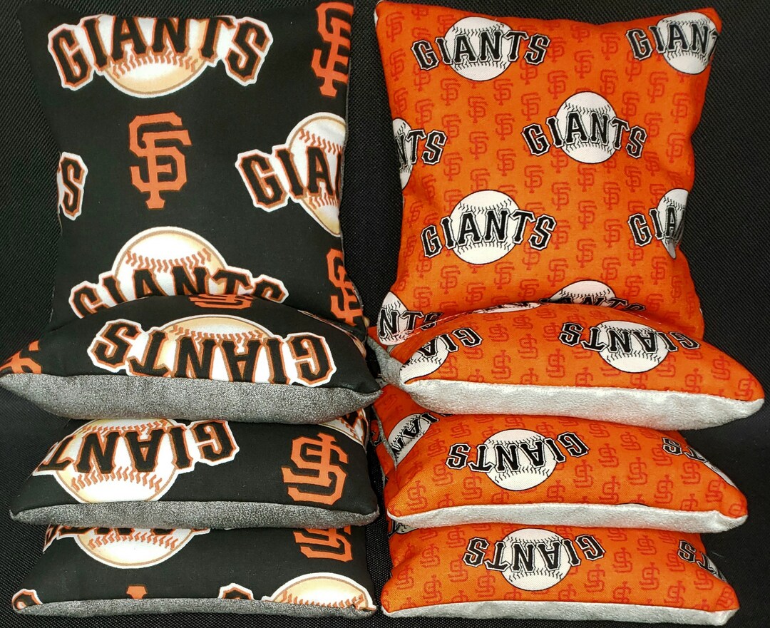 Set of 8 Stick Slick San Francisco Giants Cornhole Bean Bags Corn ...