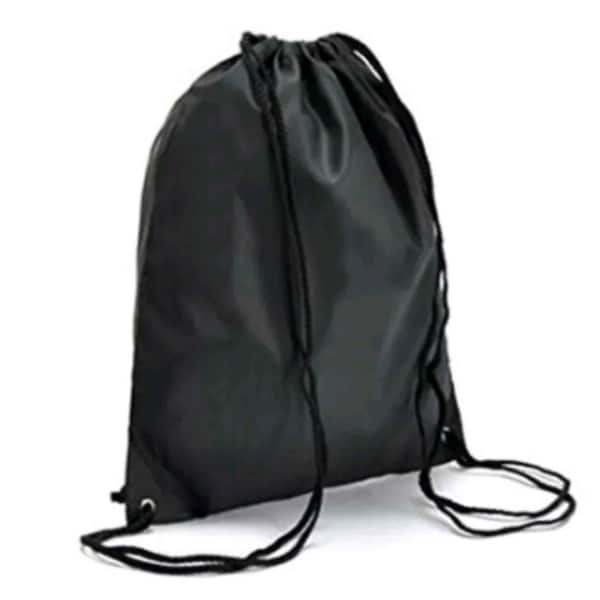 Cornhole Cinch Drawstring Backpack Bag Black