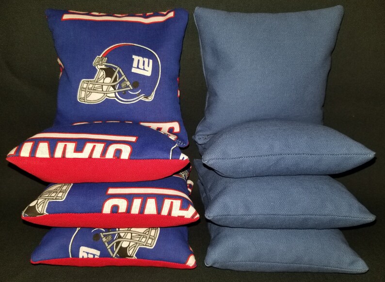 Set of 8 New York Giants Cornhole Bean Bags FREE SHIPPING Etsy