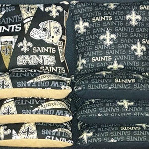 Set Of 8 New Orleans Saints Cornhole Bean Bags FREE SHIPPING