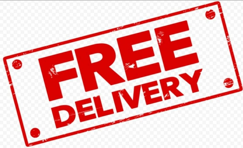 Pode incluir: Carimbo de borracha vermelho com o texto "ENTREGA GR&Aacute;TIS" em letras brancas.