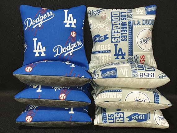 Cornhole Bean Bags Set of 8 ACA Regulation Bags LA Dodgers Free Shipping 