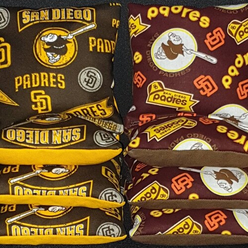 Set of 8 San Diego Padres Cornhole Bean Bags FREE SHIPPING Etsy