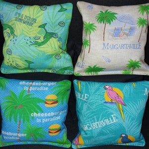 Set of 8 5 O' Clock Margaritaville Beach Cornhole Bags ***FREE SHIPPING