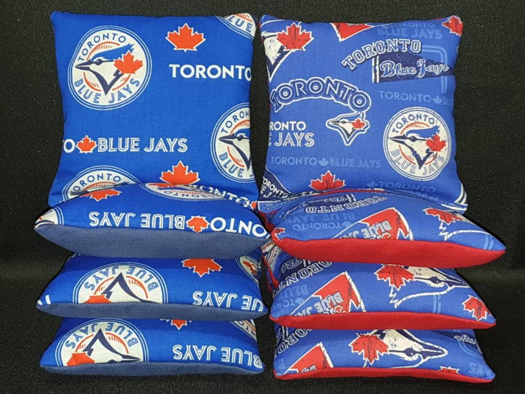 Set of 8 Toronto Blue Jays Cornhole Bean Bags FREE SHIPPING - Etsy