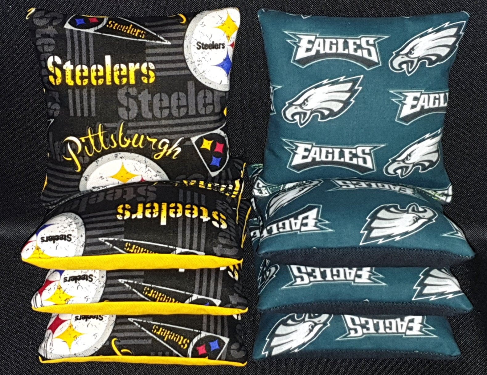 FREE Shipping Top Quality Pittsburgh Steelers Cornhole Bags 