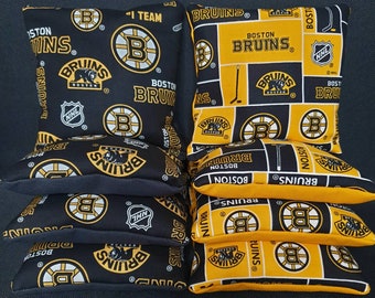 Boston Red Sox & Bruins Cornhole Bean Bags | Set Of 8 | Regulation Corn Hole