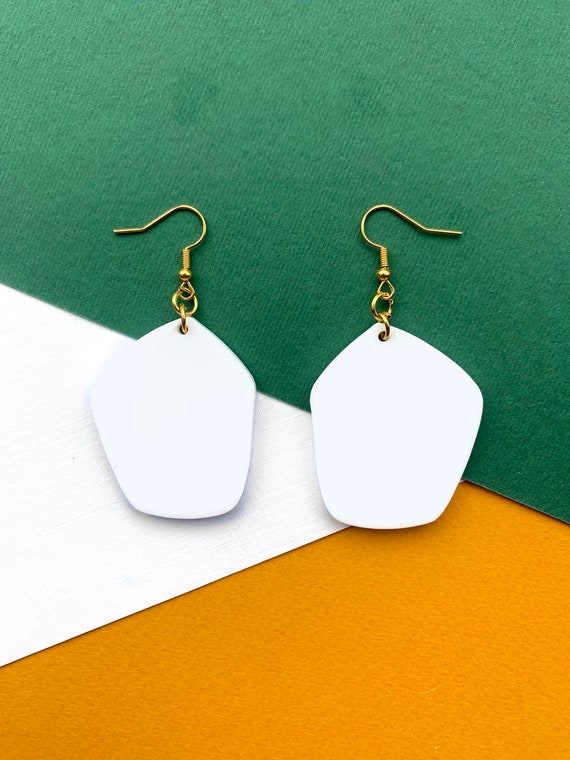 Custom Handmade Acrylic Lasercut Jewellery Earrings Etsy