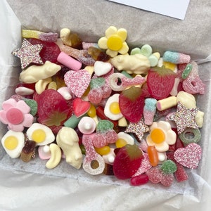 Pick n Mix Sweets, Letterbox Sweets, 200g, 500g, 1kg, Personalised Sweet Box, happy Easter, happy birthday, Get Well Soon