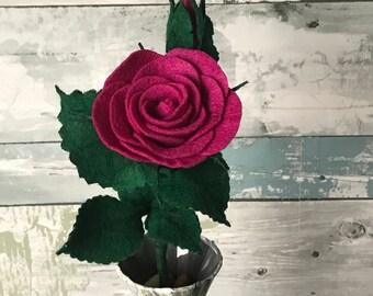 Rose Felt Flowers, Handmade Flower, Large, handmade gift, Anniversary, Spring Decor, Easter, Mother’s Day, Valentine’s Day